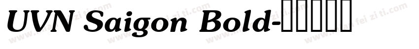 UVN Saigon Bold字体转换